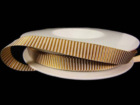 Taśma 9mm ryps poliestrowa beż