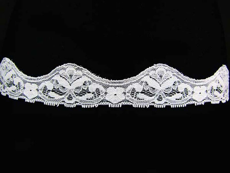 Koronka 4cm elastyczna biała