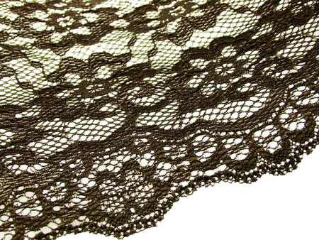 Wstawka 16cm elastyczna brązowa