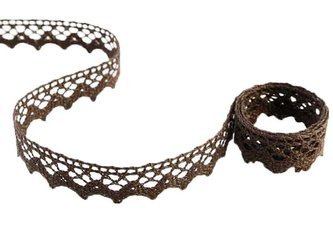 Koronka 1,7cm bawełniana brąz