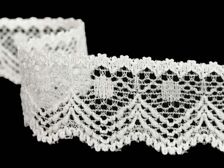 Koronka 1,8cm elastyczna biała