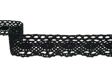 Koronka 4,5cm bawełniana czarna