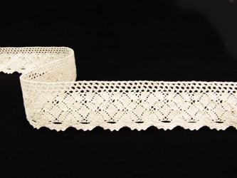 Koronka 4cm bawełniana naturalna