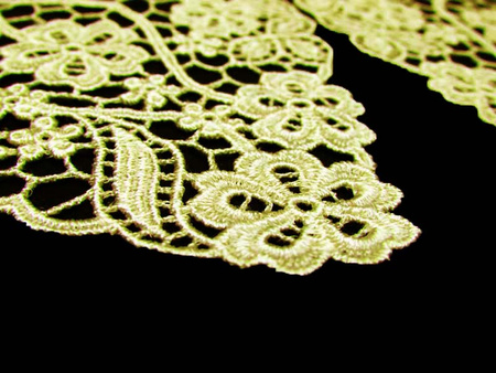 Kołnierzyk gipiurowy bawełniany natural