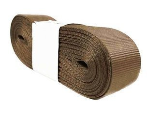 Taśma 27mm ryps poliestrowa brąz