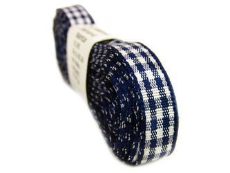 Wstążka 10mm kratka granat