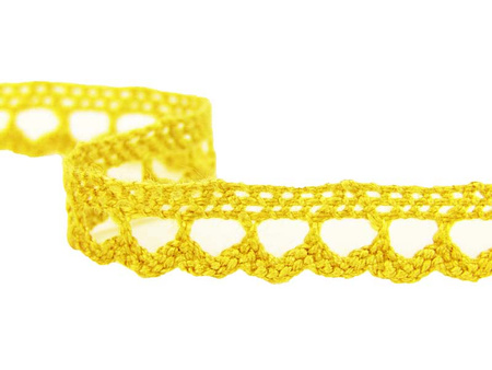 Koronka 0,9cm bawełniana żółta