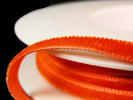 Aksamitka 5mm ciemnopomarańczowa