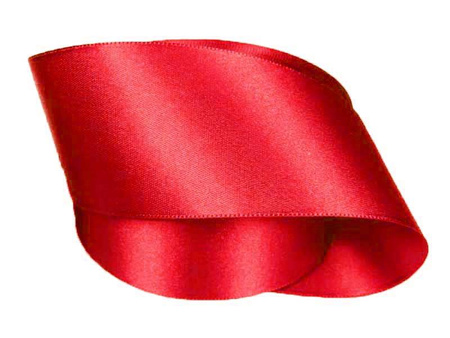 Wstążka 50mm atłas czerwona