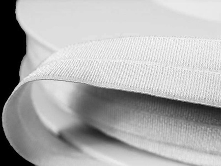 Lamówka 1cm elastyczna MAT biała