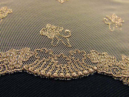 Wstawka 11,5cm tiulowa beżowa