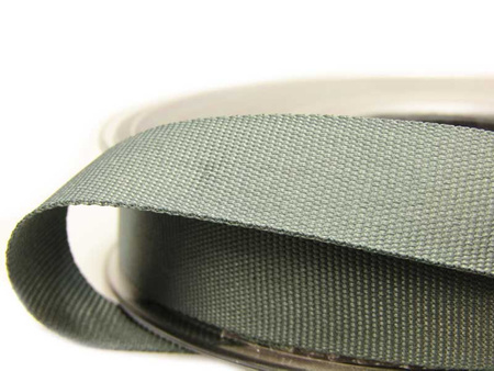 Taśma 15mm ryps poliestrowa popiel