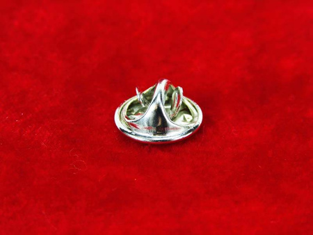 Broszka czarno-srebrna