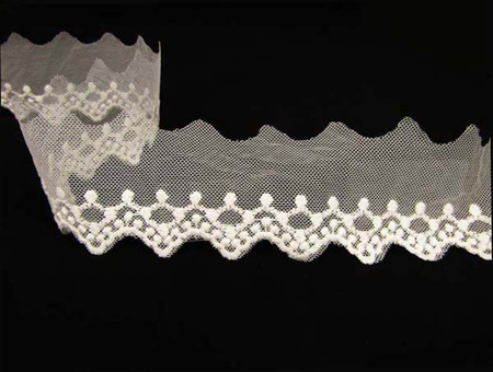 Koronka 5cm tiulowa ivory