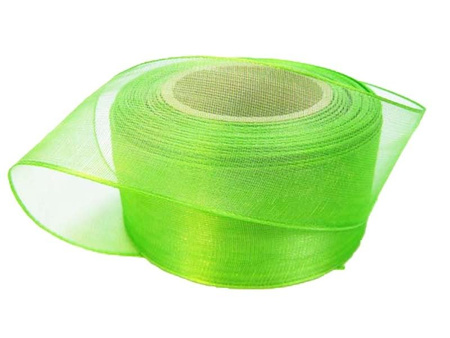 Wstążka 40mm organtyna zielona