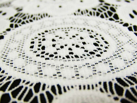 Koronka 155cm stabilna kość słoniowa