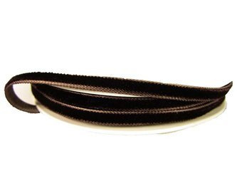 Aksamitka 5mm ciemny brąz