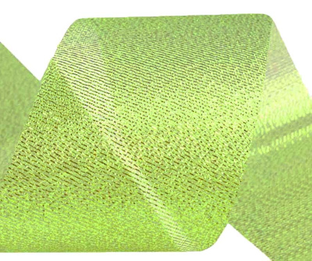 Wstążka 50mm lurex pistacja