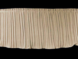 Taśma 11cm falbana PLISA beż zimny