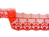 Koronka 5cm tiulowa czerwona