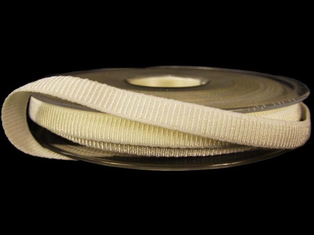 Taśma 8mm elastyczna ryps ecru