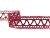 Wstawka 1,1cm bawełniana bordo