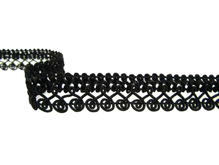 Taśma 1,5cm galonowa czarna