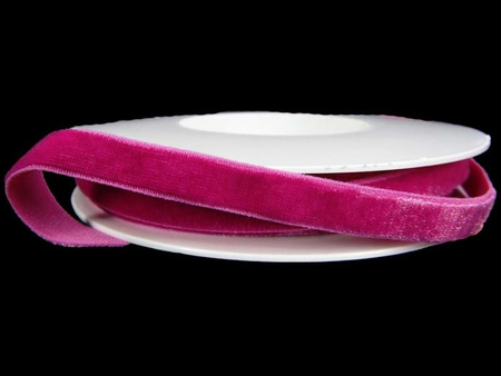 Aksamitka 9mm elastyczna fuksja