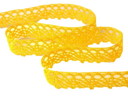 Koronka 1,9cm bawełniana żółta