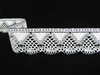Koronka 5,5cm bawełniana biało_czarna
