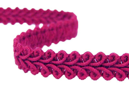 Taśma 1cm galonowa bawełna róż cyklamen