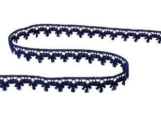 Koronka 1,3cm bawełniana granat