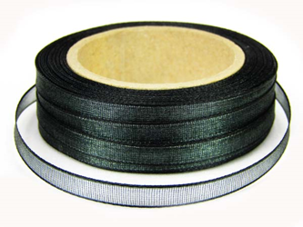 Wstążka 6mm organtyna czarna