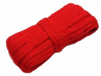 Sznurek 11mm jutowy czerwony