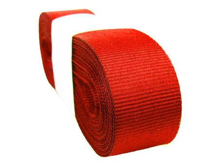 Taśma 22mm ryps poliestrowa czerwona
