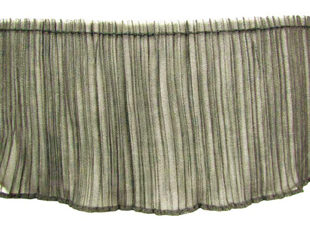 Taśma 14cm falbana PLISA popiel ciemny