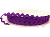 Taśma 7,7mm zygzak wiskoza fiolet