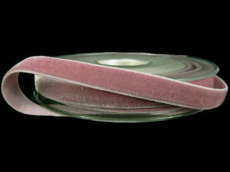 Aksamitka 9mm elastyczna antyczny róż