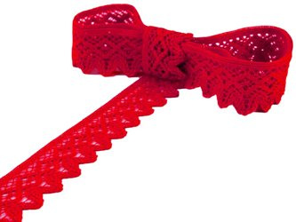 Koronka 4,6cm bawełniana czerwona