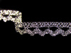 Koronka 0,7cm metaliczna antyczne srebro