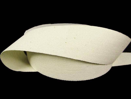 Taśma 30mm ryps bawełniana ecru