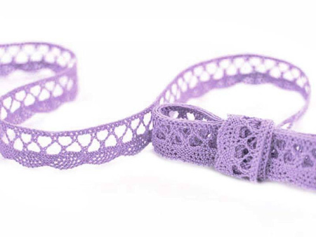 Koronka 1,8cm bawełniana jasny fiolet