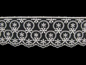 Koronka 6cm tiulowa biała