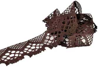 Koronka 4,5cm bawełniana brąz