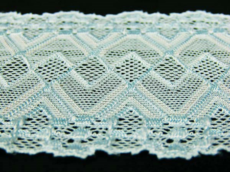 Wstawka 7,5cm elastyczna niebieska