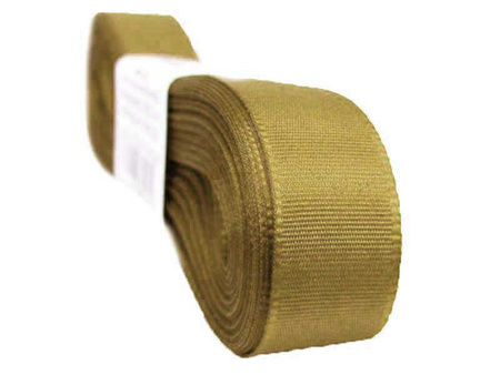 Wstążka 15mm tafta złoty beż