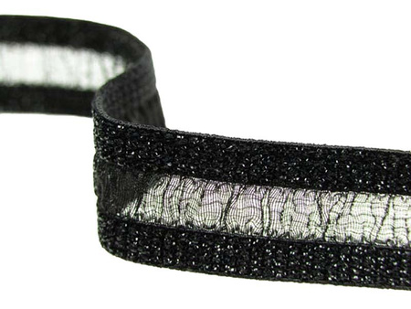 Taśma 12mm elastyczna DEBBIE czarna