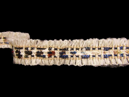 Taśma 2,3cm ozdobna "CHANEL" granat