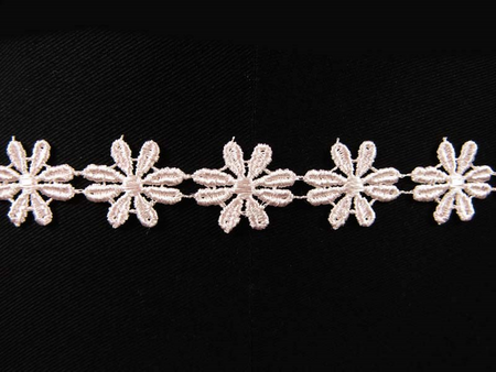 Wstawka 2,5cm gipiurowa KWIAT pudrowy róż