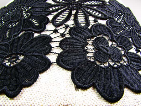 Wstawka 16cm gipiurowa poly czarna